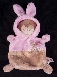 Grain de ble Teddy Bear in Bunny Rabbit Suit Plush Lovey